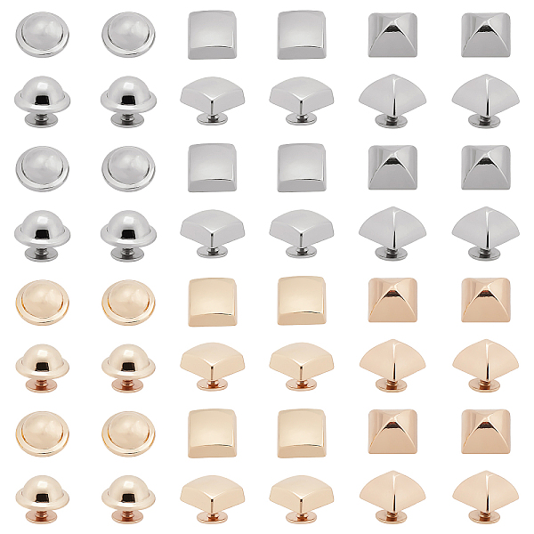 PandaHall 24 Set 6 Styles Alloy Brads, with Iron Screw, for Bag Replacement Accessories, Mixed Color, 1.3x0.6cm, Hole: 2mm Alloy
PandaHall 24 Set 6 Styles Alloy Brads, with Iron Screw, for Bag Replacement Accessories, Mixed Color, 1.3x0.6cm, Hole: 2mm Alloy