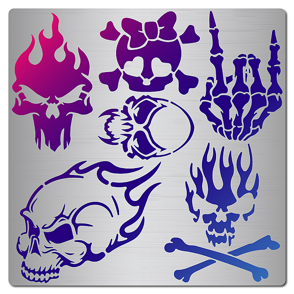PandaHall GORGECRAFT 6.3 Inch Skull Metal Stencil Stainless Steel Painting Template Journal Tool for Painting Wood Burning Pyrography and...
PandaHall GORGECRAFT 6.3 Inch Skull Metal Stencil Stainless Steel Painting Template Journal Tool for Painting Wood Burning Pyrography and...