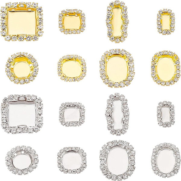 PandaHall BENECREAT 32Pcs 16 Styles Brass Cabochon Settings, Multi-Strand Links, with Clear Glass, Mixed Shape, Platinum & Golden, Tray...
PandaHall BENECREAT 32Pcs 16 Styles Brass Cabochon Settings, Multi-Strand Links, with Clear Glass, Mixed Shape, Platinum & Golden, Tray...