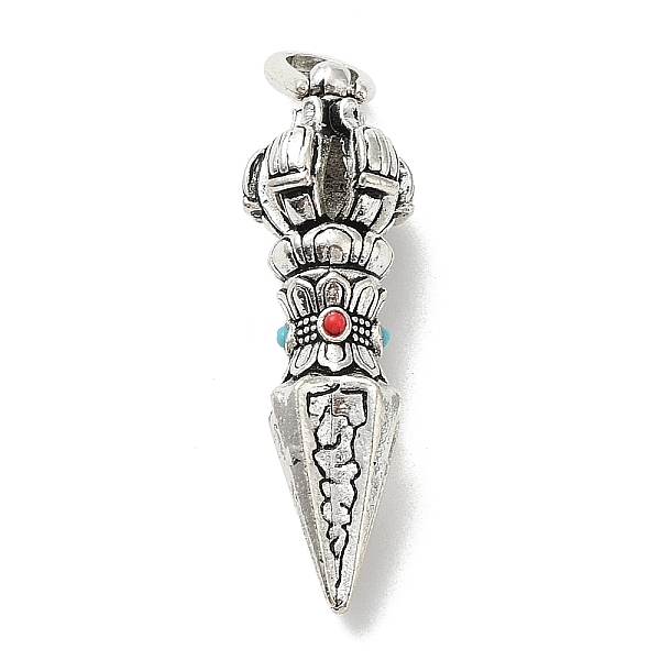 PandaHall Alloy Pendants, Vajra peg, Antique Silver, 42x12.5x12mm, Hole: 5x6mm Alloy Others
PandaHall Alloy Pendants, Vajra peg, Antique Silver, 42x12.5x12mm, Hole: 5x6mm Alloy Others