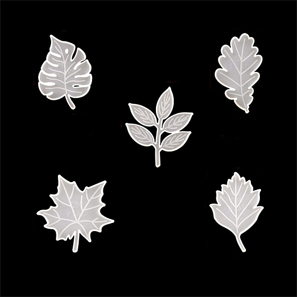 PandaHall Thanksgiving Day Theme DIY Leaf Coaster Silicone Molds, Resin Casting Molds, White, 120~139x80~119mm, 5pcs/set Silicone Leaf White 
PandaHall Thanksgiving Day Theme DIY Leaf Coaster Silicone Molds, Resin Casting Molds, White, 120~139x80~119mm, 5pcs/set Silicone Leaf White