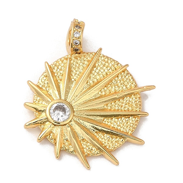 PandaHall Rack Plating Brass Micro Pave Clear Cubic Zirconia Pendants, Long-Lasting Plated, Lead Free & Cadmium Free, Sun Charms, Real 18K...
PandaHall Rack Plating Brass Micro Pave Clear Cubic Zirconia Pendants, Long-Lasting Plated, Lead Free & Cadmium Free, Sun Charms, Real 18K...