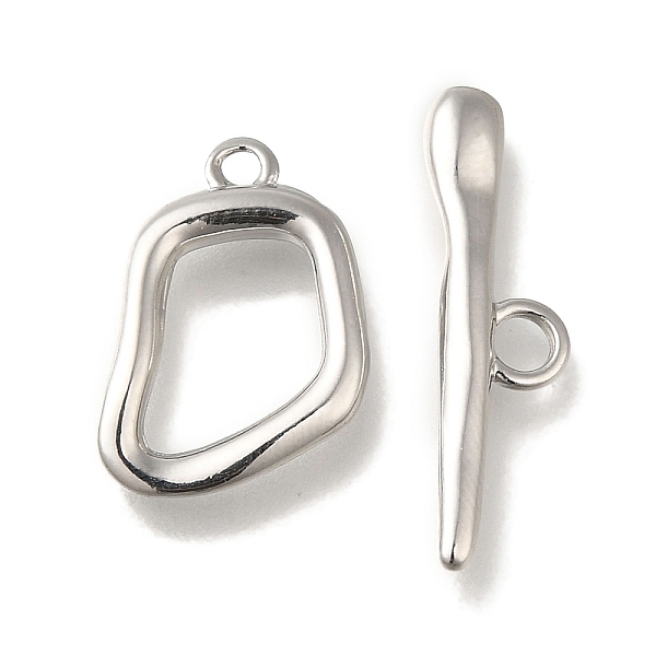 PandaHall Brass Toggle Clasps, Ring, Platinum, Ring: 17x12x13mm, Hole: 1.6mm, Bar: 6x23x2mm, Hole: 2.5mm Brass Ring
PandaHall Brass Toggle Clasps, Ring, Platinum, Ring: 17x12x13mm, Hole: 1.6mm, Bar: 6x23x2mm, Hole: 2.5mm Brass Ring