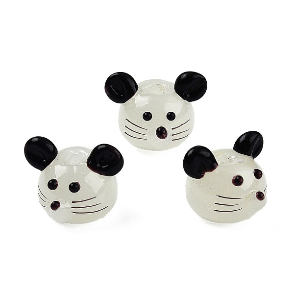 PandaHall Handmade Lampwork Beads Strands, Mouse, Black, 12.5~13.5x14~15.5x14~15mm, Hole: 1.5mm, about 40pcs/strand, 18.31inch(46.5cm)...
PandaHall Handmade Lampwork Beads Strands, Mouse, Black, 12.5~13.5x14~15.5x14~15mm, Hole: 1.5mm, about 40pcs/strand, 18.31inch(46.5cm)...