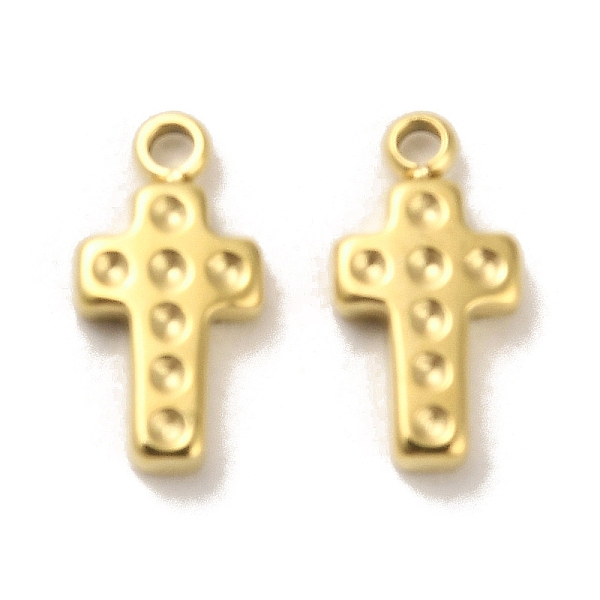 PandaHall 304 Stainless Steel Charms, Cross Charms, Real 14K Gold Plated, 12x6x1.8mm, Hole: 1.2mm 304 Stainless Steel Cross
PandaHall 304 Stainless Steel Charms, Cross Charms, Real 14K Gold Plated, 12x6x1.8mm, Hole: 1.2mm 304 Stainless Steel Cross