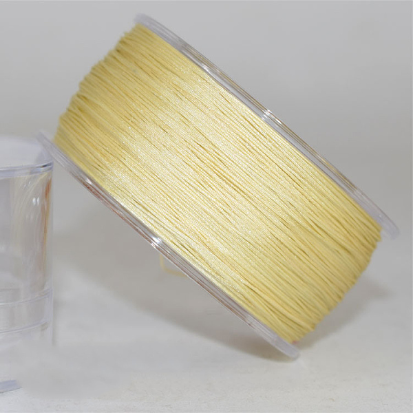 PandaHall Nylon Thread Cord, For Jewelry Making, Light Goldenrod Yellow, 0.4mm, about 196.85 yards(180m)/roll Nylon Yellow
PandaHall Nylon Thread Cord, For Jewelry Making, Light Goldenrod Yellow, 0.4mm, about 196.85 yards(180m)/roll Nylon Yellow