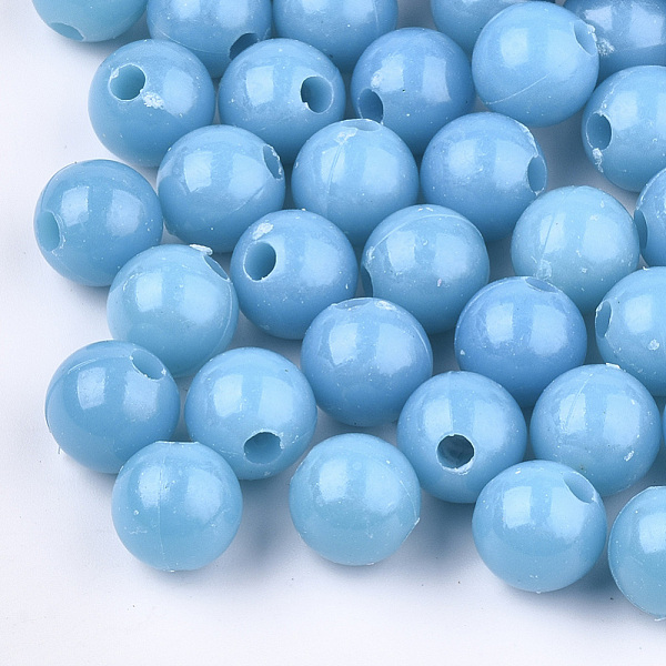 PandaHall Plastic Beads, Round, Deep Sky Blue, 9.5mm, Hole: 2.5mm, about 1100pcs/500g Plastic Round Blue
PandaHall Plastic Beads, Round, Deep Sky Blue, 9.5mm, Hole: 2.5mm, about 1100pcs/500g Plastic Round Blue