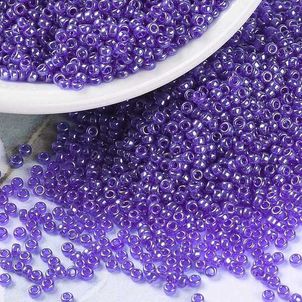 PandaHall MIYUKI Round Rocailles Beads, Japanese Seed Beads, (RR176) Transparent Cobalt Luster, 15/0, 1.5mm, Hole: 0.7mm, about..., Blue
PandaHall MIYUKI Round Rocailles Beads, Japanese Seed Beads, (RR176) Transparent Cobalt Luster, 15/0, 1.5mm, Hole: 0.7mm, about..., Blue