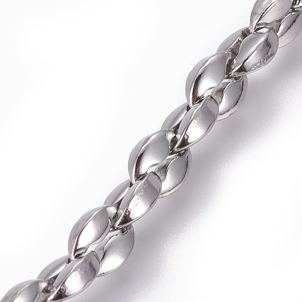 PandaHall 304 Stainless Steel Oval Link Chains, Unwelded, Stainless Steel Color, 5mm, Links: 7x5x2.3mm 304 Stainless Steel
PandaHall 304 Stainless Steel Oval Link Chains, Unwelded, Stainless Steel Color, 5mm, Links: 7x5x2.3mm 304 Stainless Steel