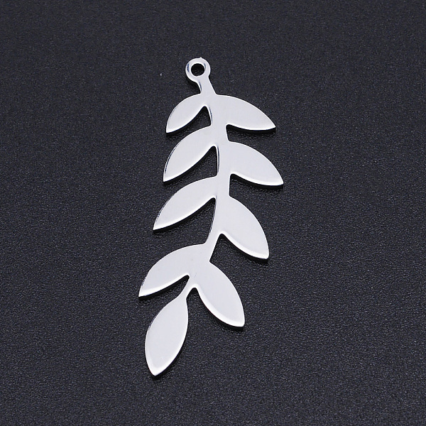 PandaHall 201 Stainless Steel Pendants, Leaf, Stainless Steel Color, 37x13x1mm, Hole: 1.5mm 201 Stainless Steel Leaf
PandaHall 201 Stainless Steel Pendants, Leaf, Stainless Steel Color, 37x13x1mm, Hole: 1.5mm 201 Stainless Steel Leaf