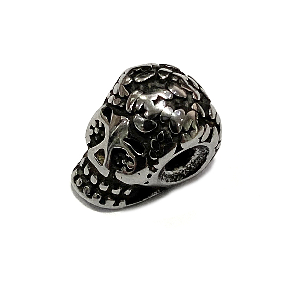 PandaHall 304 Stainless Steel Beads, Skull, Antique Silver, 12.5x8.5x9mm, Hole: 2mm 304 Stainless Steel Skull
PandaHall 304 Stainless Steel Beads, Skull, Antique Silver, 12.5x8.5x9mm, Hole: 2mm 304 Stainless Steel Skull