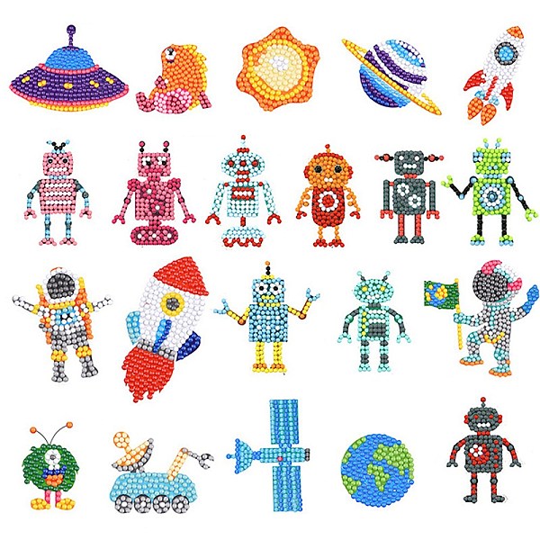 PandaHall DIY Diamond Painting Stickers Kits For Kids, with Diamond Painting Stickers, Rhinestones, Diamond Sticky Pen, Tray Plate and Glue..., Multicolor
PandaHall DIY Diamond Painting Stickers Kits For Kids, with Diamond Painting Stickers, Rhinestones, Diamond Sticky Pen, Tray Plate and Glue..., Multicolor