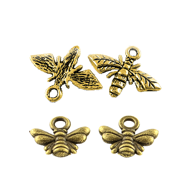 PandaHall Tibetan Style Alloy Pendants Sets, Bee, Mixed Color, 9.5~13.5x11~17.5mm, Hole: 1.5~2mm Alloy Bees Multicolor
PandaHall Tibetan Style Alloy Pendants Sets, Bee, Mixed Color, 9.5~13.5x11~17.5mm, Hole: 1.5~2mm Alloy Bees Multicolor