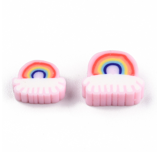 PandaHall Handmade Polymer Clay Beads, Rainbow, Pink, 6~9x8~11x4mm, Hole: 1.6mm Polymer Clay Rainbow Pink
PandaHall Handmade Polymer Clay Beads, Rainbow, Pink, 6~9x8~11x4mm, Hole: 1.6mm Polymer Clay Rainbow Pink