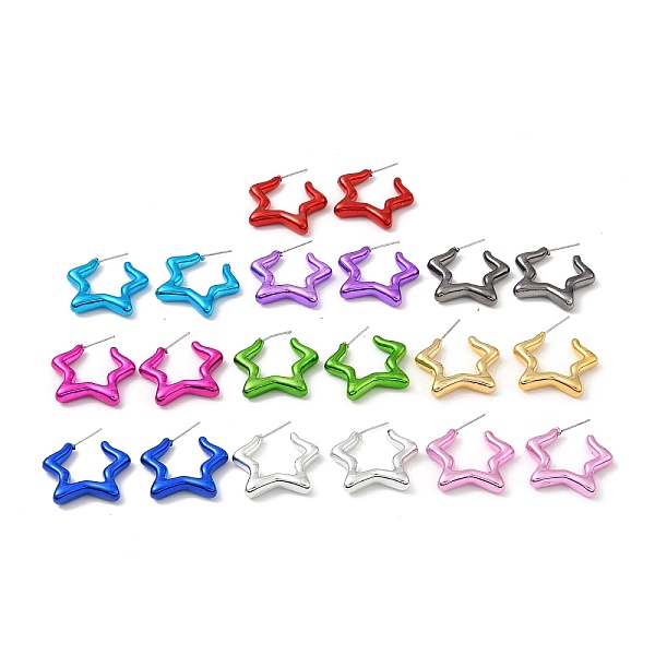 PandaHall Star Acrylic Stud Earrings, Half Hoop Earrings with 316 Surgical Stainless Steel Pins, Mixed Color, 29.5x5mm Acrylic Star..., Multicolor
PandaHall Star Acrylic Stud Earrings, Half Hoop Earrings with 316 Surgical Stainless Steel Pins, Mixed Color, 29.5x5mm Acrylic Star..., Multicolor