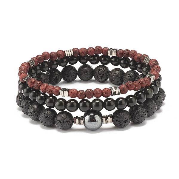 PandaHall Natural Wood Beads Stretch Bracelets Set, Natural Lava Rock & Obsidian & Synthetic Hematite Beads Stone Bracelets for Men Women...
PandaHall Natural Wood Beads Stretch Bracelets Set, Natural Lava Rock & Obsidian & Synthetic Hematite Beads Stone Bracelets for Men Women...