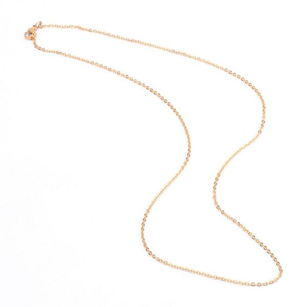 PandaHall 304 Stainless Steel Cable Chains Necklaces, with Lobster Clasps, Golden, 20 inch(50.8cm), Link: 2x1.5x0.4mm 304 Stainless Steel
PandaHall 304 Stainless Steel Cable Chains Necklaces, with Lobster Clasps, Golden, 20 inch(50.8cm), Link: 2x1.5x0.4mm 304 Stainless Steel