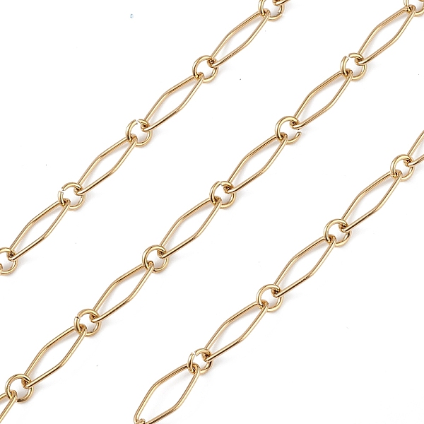 PandaHall 304 Stainless Steel Rhombus & Ring Link Chains, Unwelded, with Spool, Golden, 15x6.5x1mm, 5x1mm, about 32.81 Feet(10m)/Roll 304...
PandaHall 304 Stainless Steel Rhombus & Ring Link Chains, Unwelded, with Spool, Golden, 15x6.5x1mm, 5x1mm, about 32.81 Feet(10m)/Roll 304...
