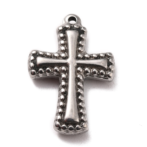 PandaHall 304 Stainless Steel Pendants, Cross, Stainless Steel Color, 18x12.5x3mm, Hole: 1mm 304 Stainless Steel Cross
PandaHall 304 Stainless Steel Pendants, Cross, Stainless Steel Color, 18x12.5x3mm, Hole: 1mm 304 Stainless Steel Cross