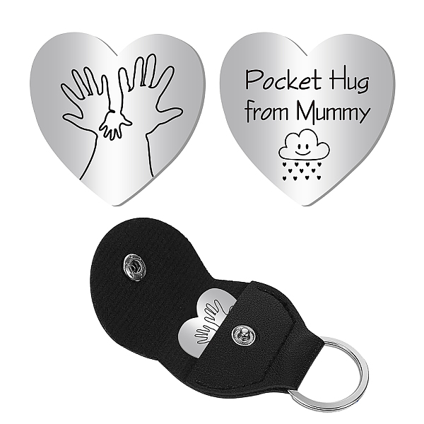 PandaHall CREATCABIN 1Pc Heart Shape 201 Stainless Steel Commemorative Decision Maker Coin, Pocket Hug Coin, with 1Pc PU Leather Storage...
PandaHall CREATCABIN 1Pc Heart Shape 201 Stainless Steel Commemorative Decision Maker Coin, Pocket Hug Coin, with 1Pc PU Leather Storage...