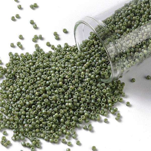 PandaHall TOHO Round Seed Beads, Japanese Seed Beads, (2632F) Semi Glazed Rainbow Honeydew, 15/0, 1.5mm, Hole: 0.7mm, about 15000pcs/50g..., Brown
PandaHall TOHO Round Seed Beads, Japanese Seed Beads, (2632F) Semi Glazed Rainbow Honeydew, 15/0, 1.5mm, Hole: 0.7mm, about 15000pcs/50g..., Brown