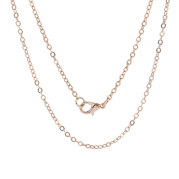 PandaHall Brass Cable Chains Necklace Making, with Alloy Lobster Claw Clasps, Rose Gold, 23.6 inch~24.37 inch(60cm~61.9cm) Brass
PandaHall Brass Cable Chains Necklace Making, with Alloy Lobster Claw Clasps, Rose Gold, 23.6 inch~24.37 inch(60cm~61.9cm) Brass