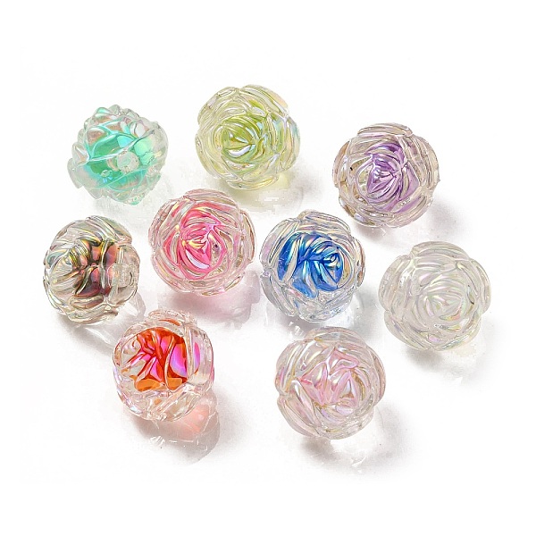 PandaHall UV Plating Rainbow Iridescent Acrylic Beads, Two Tone Bead in Bead, Rose, Mixed Color, 15.5x16x15mm, Hole: 3mm Acrylic Flower..., Multicolor
PandaHall UV Plating Rainbow Iridescent Acrylic Beads, Two Tone Bead in Bead, Rose, Mixed Color, 15.5x16x15mm, Hole: 3mm Acrylic Flower..., Multicolor
