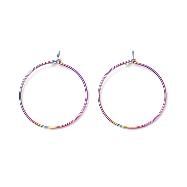 PandaHall Ion Plating(IP) 316 Surgical Stainless Steel Hoop Earrings Findings, Wine Glass Charms Findings, Rainbow Color, 23x20x0.7mm, 21...
PandaHall Ion Plating(IP) 316 Surgical Stainless Steel Hoop Earrings Findings, Wine Glass Charms Findings, Rainbow Color, 23x20x0.7mm, 21...