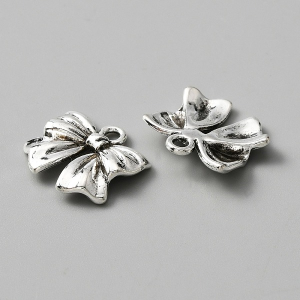 PandaHall Tibetan Style Alloy Pendants, Bowknot Charms, Antique Silver, 16x17x3mm, Hole: 2mm Alloy Bowknot
PandaHall Tibetan Style Alloy Pendants, Bowknot Charms, Antique Silver, 16x17x3mm, Hole: 2mm Alloy Bowknot
