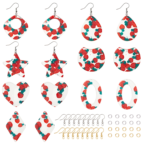 PandaHall DIY Resin Dangle Earring Making Kits, Including 14Pcs Star & Geometry Resin Pendants, Brass Earring Hooks & Jump Rings, Mixed..., Multicolor
PandaHall DIY Resin Dangle Earring Making Kits, Including 14Pcs Star & Geometry Resin Pendants, Brass Earring Hooks & Jump Rings, Mixed..., Multicolor