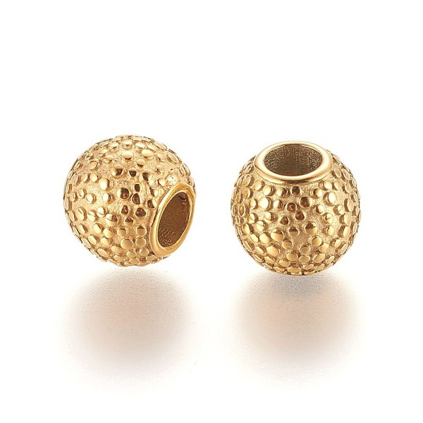 PandaHall 304 Stainless Steel European Beads, Large Hole Beads, Ion Plating (IP), Rondelle, Golden, 11.5x11mm, Hole: 5mm 304 Stainless Steel...
PandaHall 304 Stainless Steel European Beads, Large Hole Beads, Ion Plating (IP), Rondelle, Golden, 11.5x11mm, Hole: 5mm 304 Stainless Steel...