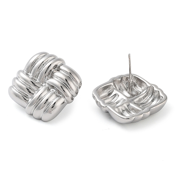 PandaHall Brass Studs Earrings, Long-Lasting Plated, Lead Free & Cadmium Free, Rhombus, Platinum, 24x24.5mm Brass Rhombus
PandaHall Brass Studs Earrings, Long-Lasting Plated, Lead Free & Cadmium Free, Rhombus, Platinum, 24x24.5mm Brass Rhombus