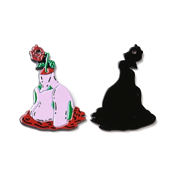 PandaHall Halloween Printed Acrylic Pendants, Rose Pattern, 42x30.5x2.5mm, Hole: 1.8mm Acrylic Flower
PandaHall Halloween Printed Acrylic Pendants, Rose Pattern, 42x30.5x2.5mm, Hole: 1.8mm Acrylic Flower