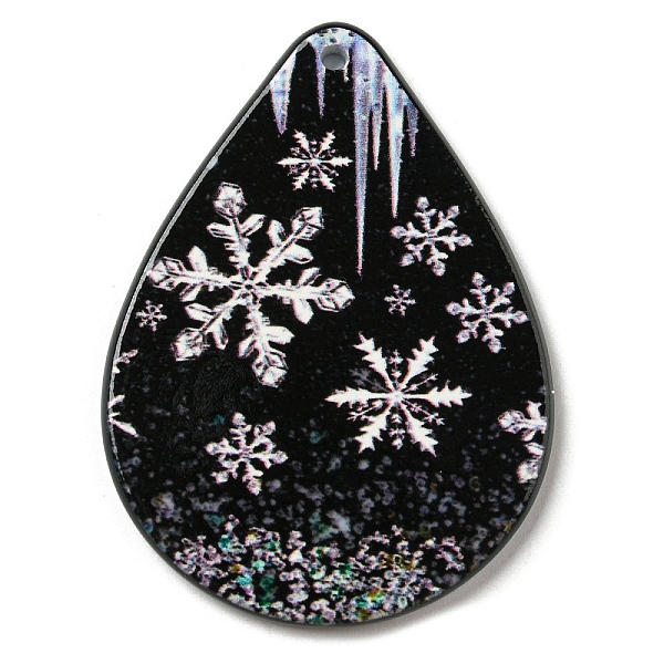 PandaHall Christmas Theme Acrylic Pendants, Teardrop, Snowflake, 47.5x35x2.5mm, Hole: 1.8mm Acrylic Snowflake Black
PandaHall Christmas Theme Acrylic Pendants, Teardrop, Snowflake, 47.5x35x2.5mm, Hole: 1.8mm Acrylic Snowflake Black