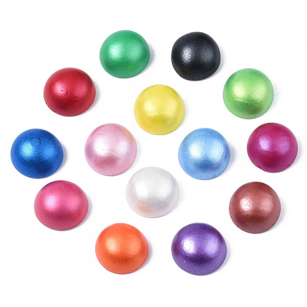 PandaHall Painted Natural Wood Cabochons, Pearlized, Half Round, Mixed Color, 15x8mm Wood Half Round Multicolor
PandaHall Painted Natural Wood Cabochons, Pearlized, Half Round, Mixed Color, 15x8mm Wood Half Round Multicolor