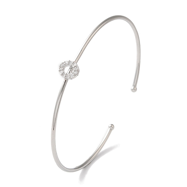 PandaHall Rack Plating Brass Micro Pave Clear Cubic Zirconia Letter Open Cuff Bangles, Torque Bangles for Women, Platinum, Lead Free &...
PandaHall Rack Plating Brass Micro Pave Clear Cubic Zirconia Letter Open Cuff Bangles, Torque Bangles for Women, Platinum, Lead Free &...