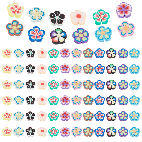 PandaHall 600Pcs 12 Colors Handmade Polymer Clay Cabochons Flower, plum blossom, Mixed Color, 8~10x8~10.5x1~2mm Polymer Clay Flower..., Multicolor
PandaHall 600Pcs 12 Colors Handmade Polymer Clay Cabochons Flower, plum blossom, Mixed Color, 8~10x8~10.5x1~2mm Polymer Clay Flower..., Multicolor