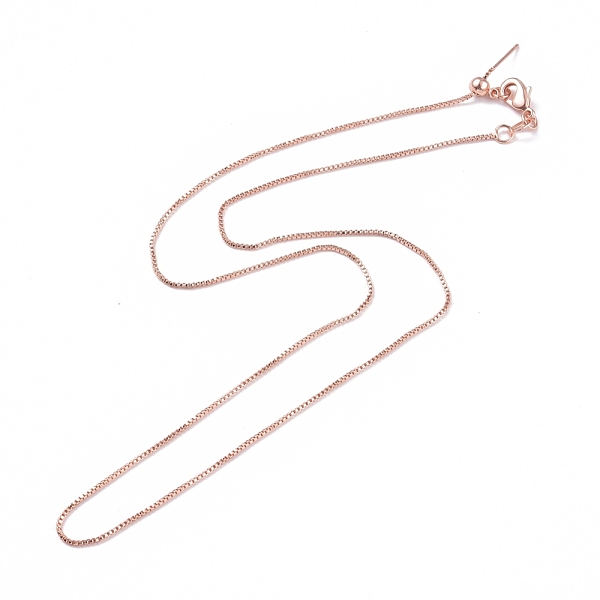 PandaHall Brass Venetian Chain, Box Chain Necklaces, with Lobster Claw Clasps and Stopper Beads, Long-Lasting Plated, Rose Gold, 17.71 inch...
PandaHall Brass Venetian Chain, Box Chain Necklaces, with Lobster Claw Clasps and Stopper Beads, Long-Lasting Plated, Rose Gold, 17.71 inch...