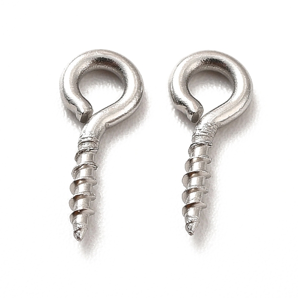 PandaHall 304 Stainless Steel Screw Eye Pin Peg Bails, For Half Drilled Beads, Stainless Steel Color, 10x4x1mm, Hole: 2mm, Pin: 1mm 304...
PandaHall 304 Stainless Steel Screw Eye Pin Peg Bails, For Half Drilled Beads, Stainless Steel Color, 10x4x1mm, Hole: 2mm, Pin: 1mm 304...