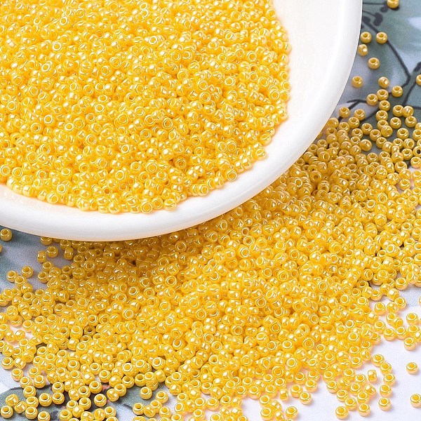 PandaHall MIYUKI Round Rocailles Beads, Japanese Seed Beads, 11/0, (RR422D) Opaque Yellow Luster, 11/0, 2x1.3mm, Hole: 0.8mm, about...
PandaHall MIYUKI Round Rocailles Beads, Japanese Seed Beads, 11/0, (RR422D) Opaque Yellow Luster, 11/0, 2x1.3mm, Hole: 0.8mm, about...
