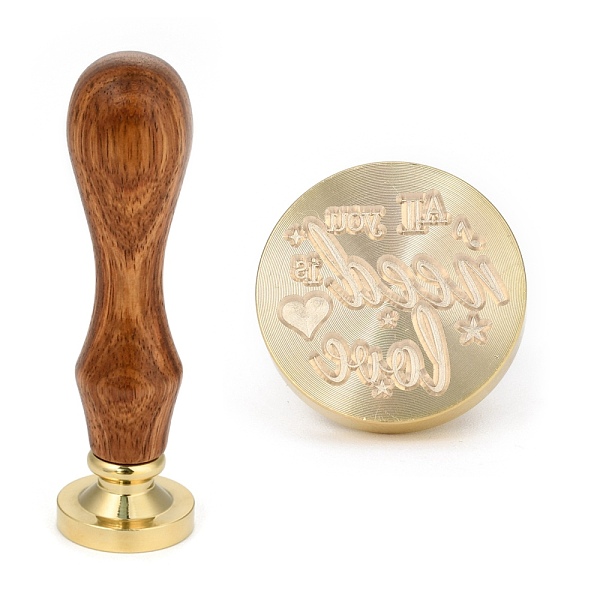 PandaHall Brass Retro Wax Sealing Stamp, with Wooden Handle for Post Decoration DIY Card Making, All You Need Love, Word, 90x25.5mm Brass...
PandaHall Brass Retro Wax Sealing Stamp, with Wooden Handle for Post Decoration DIY Card Making, All You Need Love, Word, 90x25.5mm Brass...