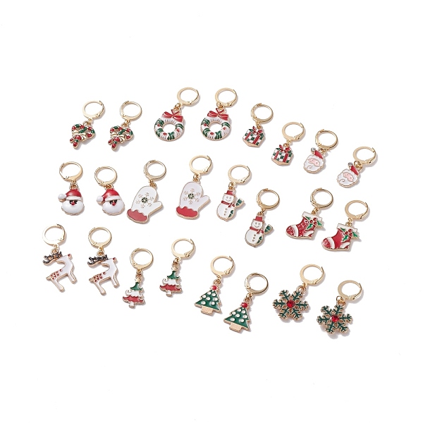 PandaHall 12 Pairs 12 Style 304 Stainless Steel Christmas Dangle Leverback Earrings, Christmas Boots & Heart & Santa Claus & Snowflake Drop...
PandaHall 12 Pairs 12 Style 304 Stainless Steel Christmas Dangle Leverback Earrings, Christmas Boots & Heart & Santa Claus & Snowflake Drop...