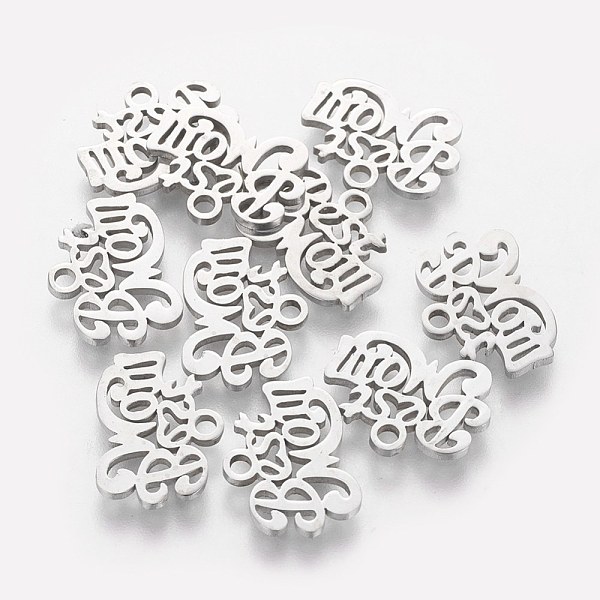 PandaHall Mother's Day Theme, 304 Stainless Steel Charms, Phrase Best Mom, Stainless Steel Color, 10x13.7x1mm, Hole: 1.5mm 304 Stainless...
PandaHall Mother's Day Theme, 304 Stainless Steel Charms, Phrase Best Mom, Stainless Steel Color, 10x13.7x1mm, Hole: 1.5mm 304 Stainless...