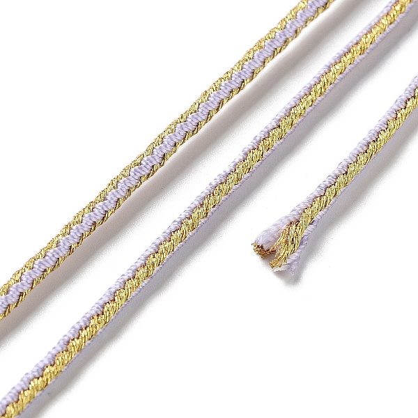 PandaHall 14M Duotone Polyester Braided Cord, Round, Lilac, 2.5mm, about 15.31 Yards(14m)/Roll Polyester Purple
PandaHall 14M Duotone Polyester Braided Cord, Round, Lilac, 2.5mm, about 15.31 Yards(14m)/Roll Polyester Purple