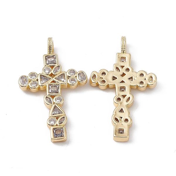 PandaHall Brass Clear Cubic Zirconia Pendants, Cross Charms, Real 18K Gold Plated, 33x19x2.5mm, Hole: 3.5x2mm Brass+Cubic Zirconia Cross...
PandaHall Brass Clear Cubic Zirconia Pendants, Cross Charms, Real 18K Gold Plated, 33x19x2.5mm, Hole: 3.5x2mm Brass+Cubic Zirconia Cross...