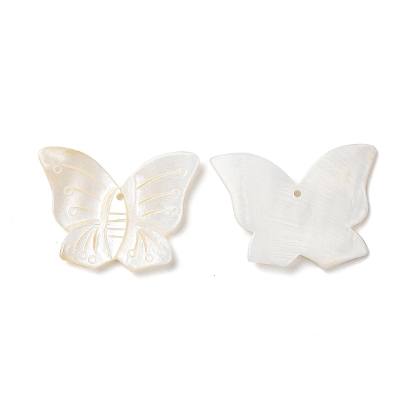 PandaHall Natural Freshwater Shell Pendants, Butterfly Charm, Seashell Color, 35~38x46~49x3.5~5mm, Hole: 2mm Freshwater Shell Butterfly
PandaHall Natural Freshwater Shell Pendants, Butterfly Charm, Seashell Color, 35~38x46~49x3.5~5mm, Hole: 2mm Freshwater Shell Butterfly