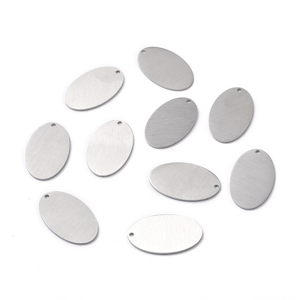 PandaHall 304 Stainless Steel Pendants, Double Side Drawbench, Stamping Blank Tag, Oval, Stainless Steel Color, 24.5x15x1mm, Hole: 1.2mm 304...
PandaHall 304 Stainless Steel Pendants, Double Side Drawbench, Stamping Blank Tag, Oval, Stainless Steel Color, 24.5x15x1mm, Hole: 1.2mm 304...