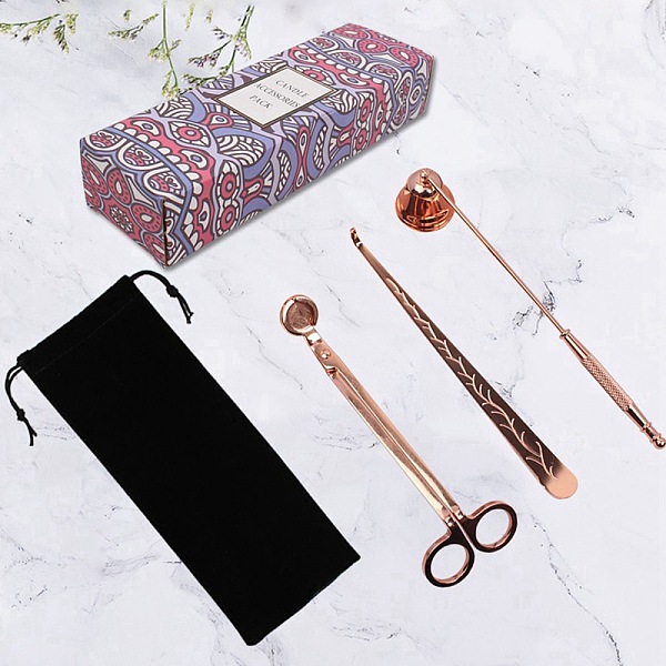 PandaHall Stainless Steel Candle Tool Set, Candle Wick Trimmer Cutter, Candle Wick Snuffer, Candle Wick Dipper for Candle Lover, Rose Gold...
PandaHall Stainless Steel Candle Tool Set, Candle Wick Trimmer Cutter, Candle Wick Snuffer, Candle Wick Dipper for Candle Lover, Rose Gold...