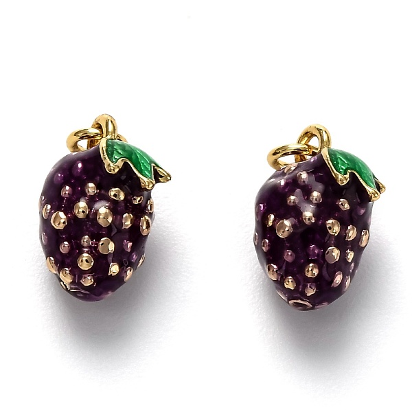 PandaHall Brass Enamel Charms, Long-Lasting Plated, with Jump Ring, Fruit, Real 18K Gold Plated, Purple, 12.5x9x8mm Brass+Enamel Fruit...
PandaHall Brass Enamel Charms, Long-Lasting Plated, with Jump Ring, Fruit, Real 18K Gold Plated, Purple, 12.5x9x8mm Brass+Enamel Fruit...