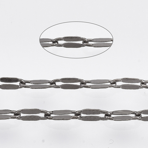 PandaHall Brass Dapped Chains, Cable Chains, Soldered, with Spool, Flat Oval, Gunmetal, 5.2x2.2x0.2mm, about 39.37 Feet(12m)/roll Brass
PandaHall Brass Dapped Chains, Cable Chains, Soldered, with Spool, Flat Oval, Gunmetal, 5.2x2.2x0.2mm, about 39.37 Feet(12m)/roll Brass